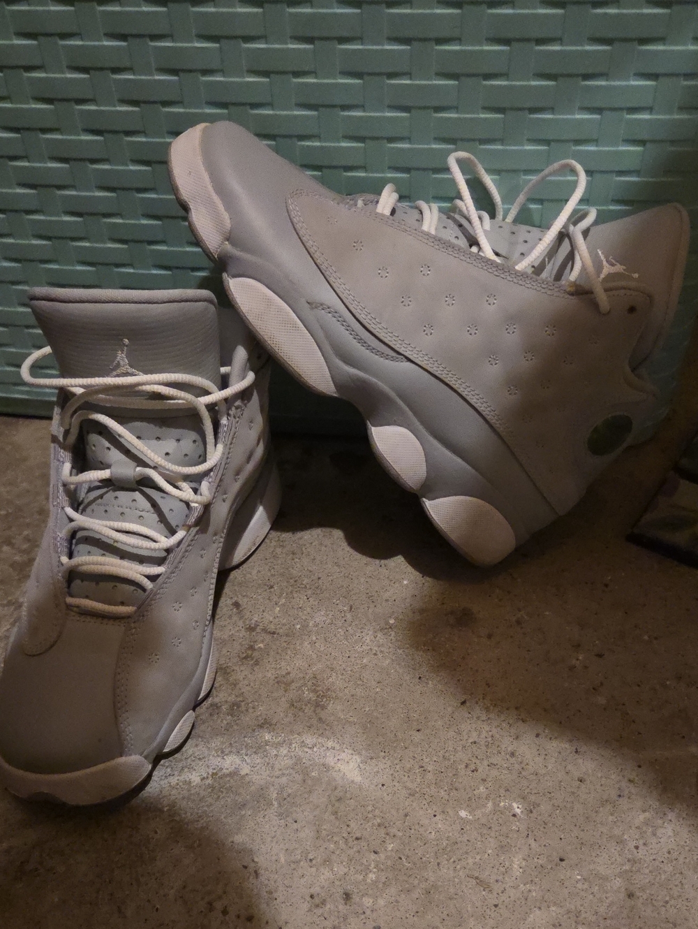 Jordan Kids Light Gray High-Top Basketball Sneakers
